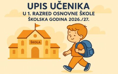 Obavijest o upisu u 1. razred